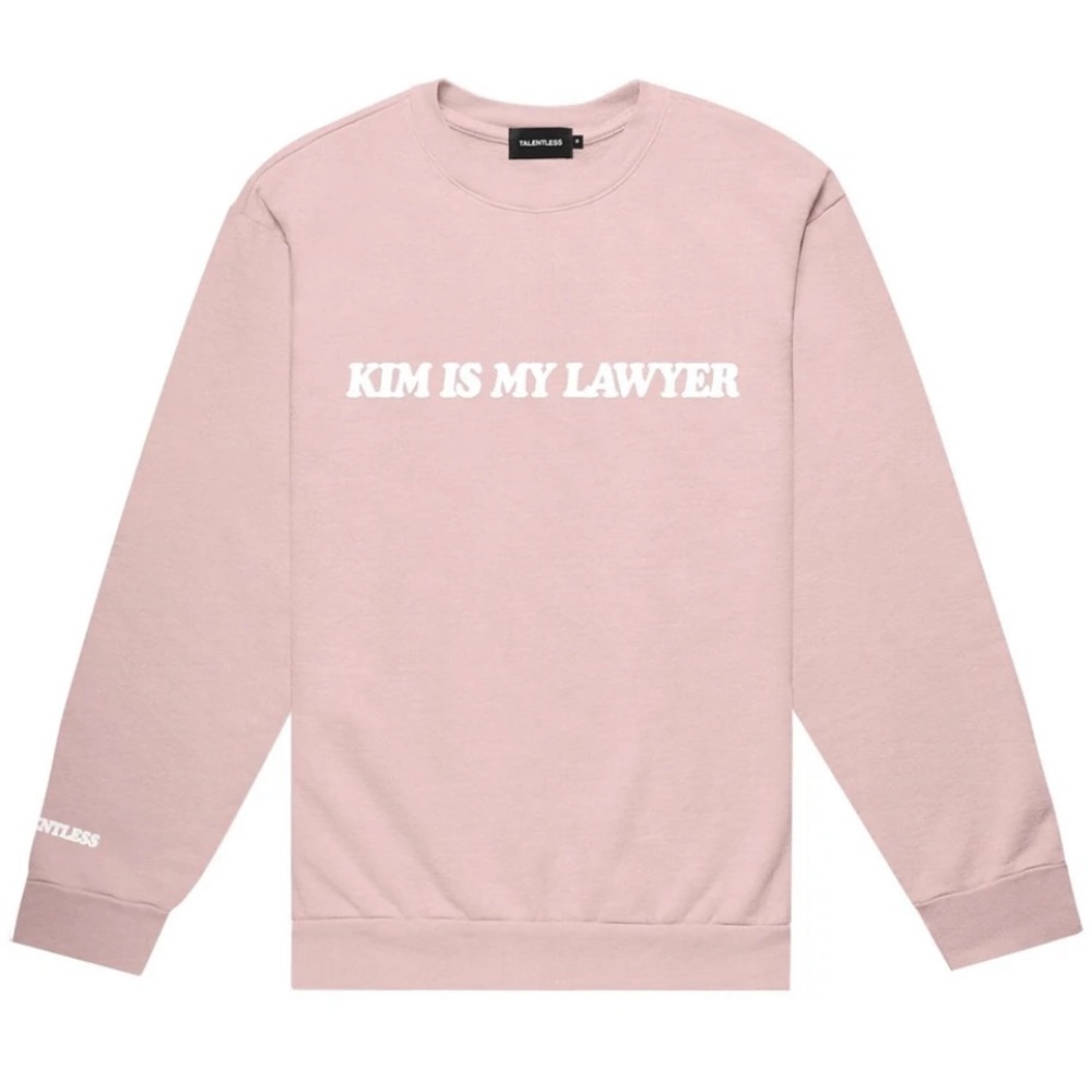 BRAND NEW Talentless “Kim is my Lawyer” Crewneck Sweatshirt - Size XL